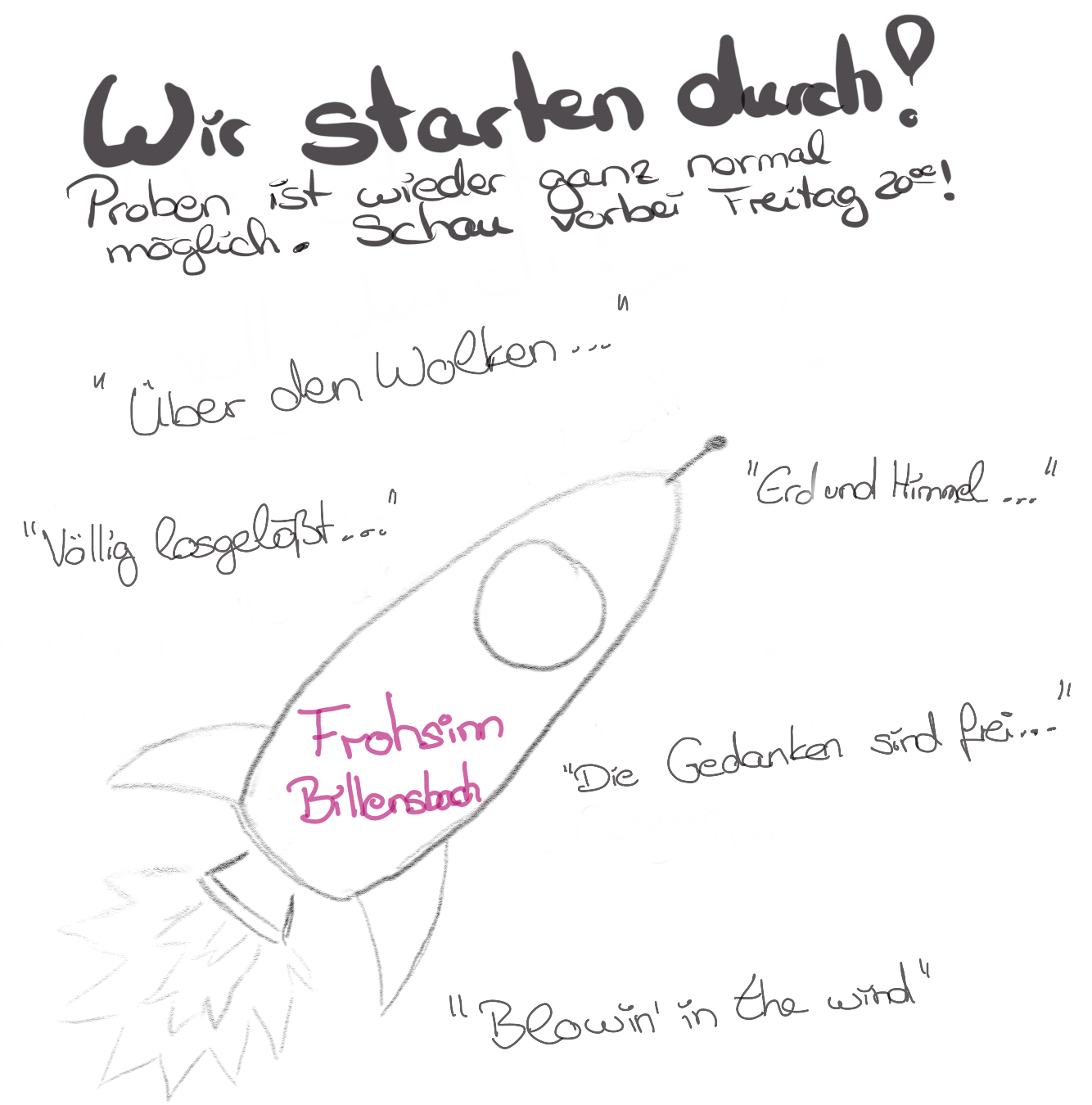 wir starten durch