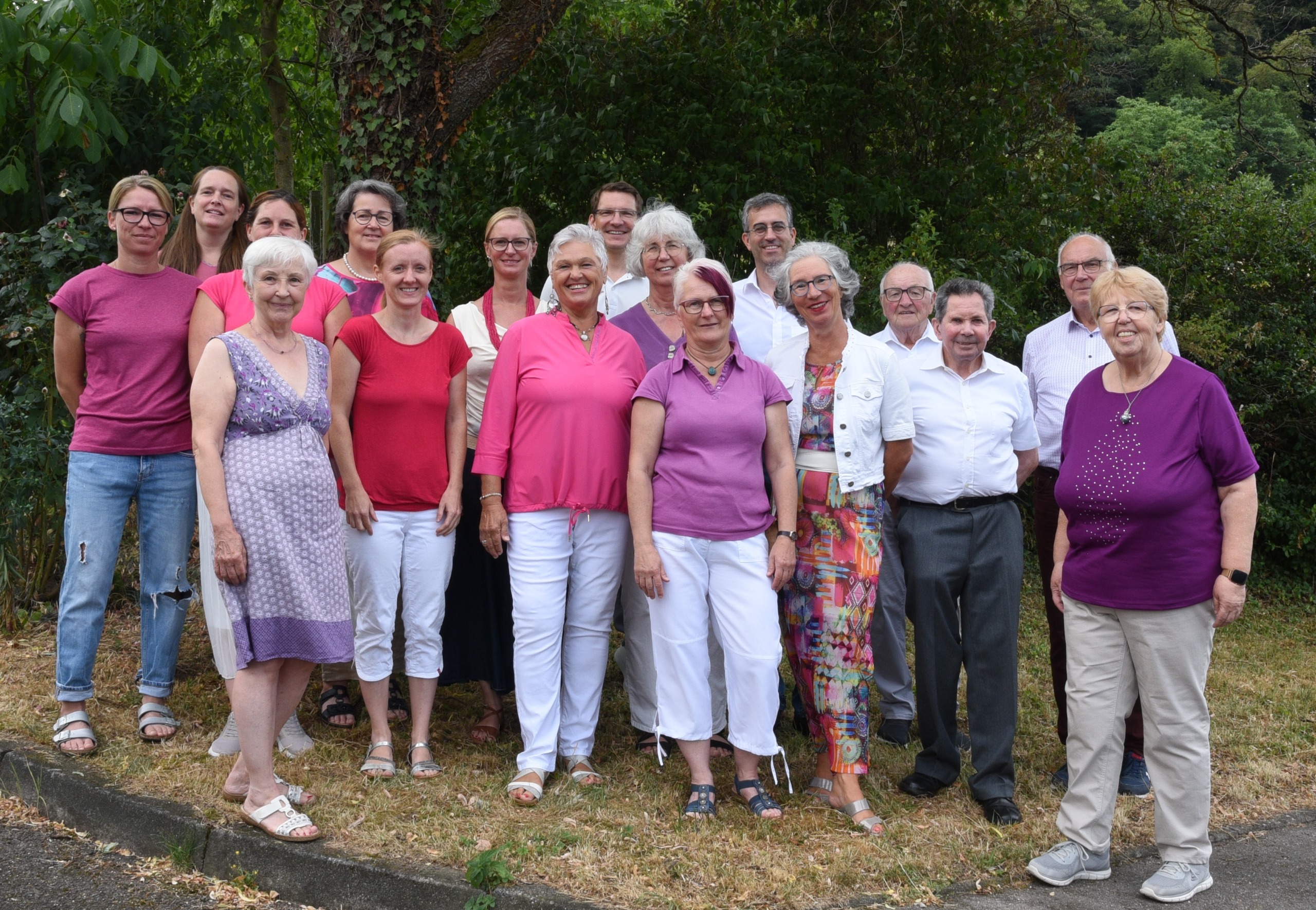 Ein Gruppenbild der aktiven Sänger des Frohsinn Billensbach