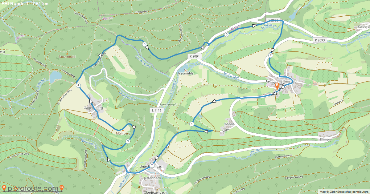 Rundwanderweg von Billensbach über Jettenbach und Gagernberg